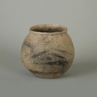 染付金蘭手山水文扇面文水指建水蓋 置物 時代物 染付金蘭手山水文扇面文水指建水蓋 置物 時代物