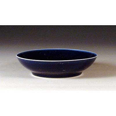 清雍正祭蓝釉瓷碟【南京博物院】