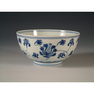 清康熙青花缠枝莲纹瓷碗【南京博物院】