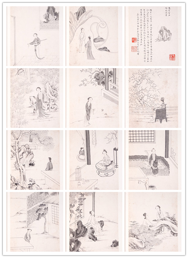 費丹旭 人物圖 南京博物院